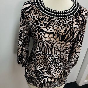 Animal print top
